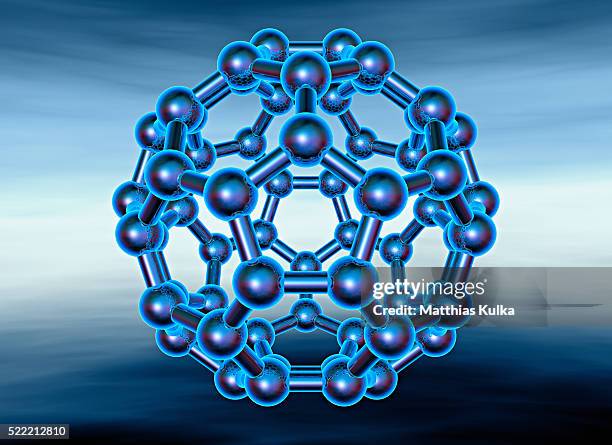 buckyball also known as fullerene or buckminsterfullerene - buckyball 個照片及圖片檔