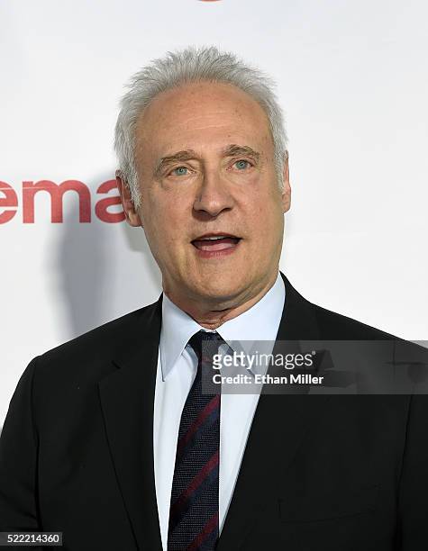 Actor Brent Spiner, one of the recipients of the Ensemble of the Universe Award for "Independence Day: Resurgence," attends the CinemaCon Big Screen...
