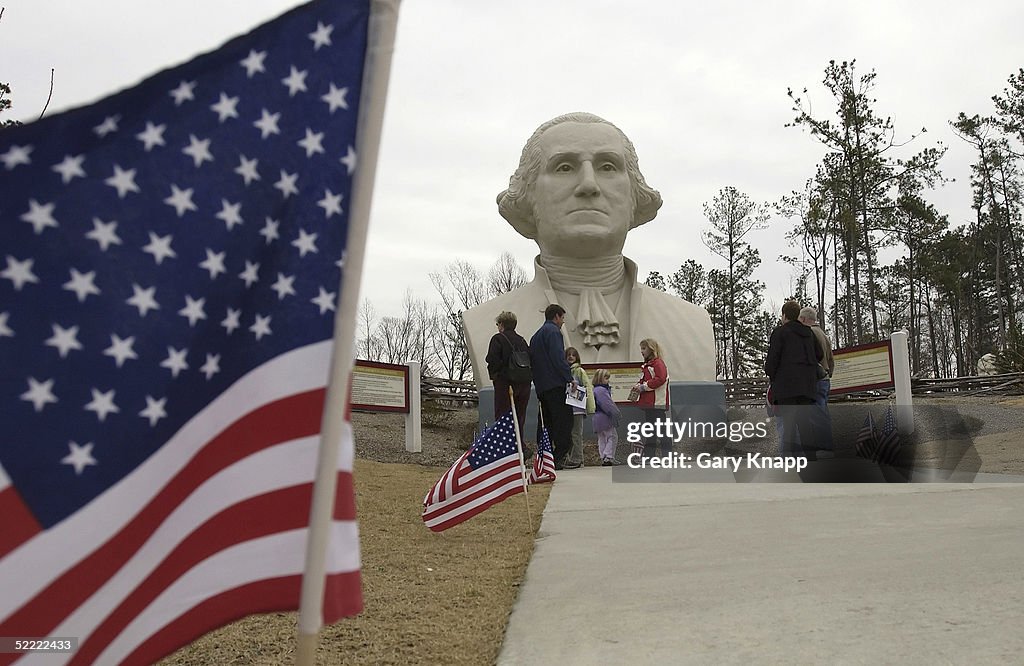 Park Displays 18-Foot Busts Of U.S. Presidents