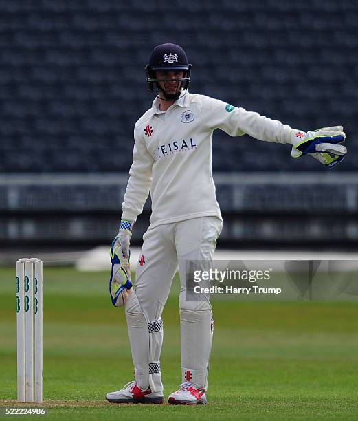 Gareth Roderick, Captain of Gloucestershire during Day Two of the Specsavers County Championship Division Two match between Gloucestershire and...
