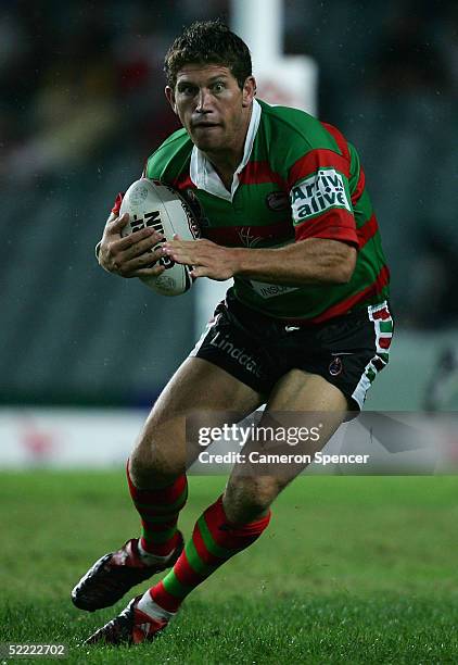 Bryan Fletcher of the Rabbitohs in action during the NRL Charity Shield match between the South Sydney Rabbitohs and the St George Illawarra Dragons...