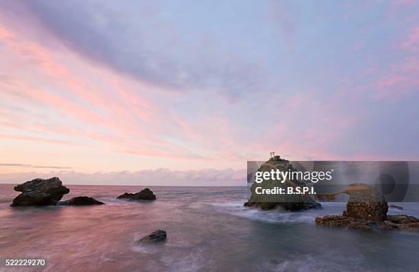 Red Rope Around Rocks Japan Shrine Rope Photos and Premium High Res Pictures - Getty Images