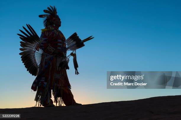 navajo man wearing traditional clothes - heritage images stock pictures, royalty-free photos & images