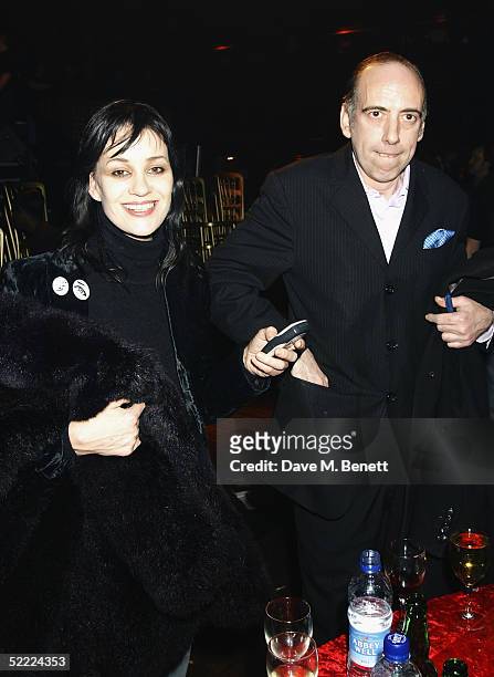 Singer Siobhan Fahey and musician Mick Jones attend the aftershow party following The Shockwaves NME Awards 2005 at Hammersmith Palais on February...