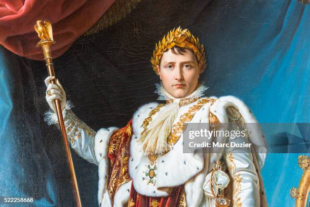 napoleon bonaparte portrait by baron francois gerard - napoleon stock pictures, royalty-free photos & images