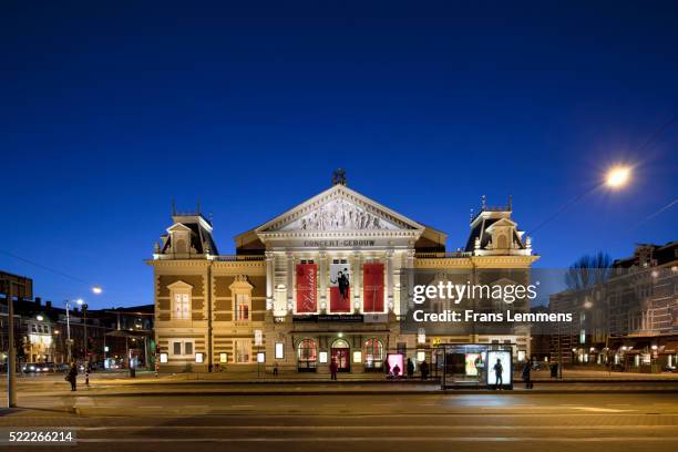 concertgebouw music hall in amsterdam - sala de concertos - fotografias e filmes do acervo