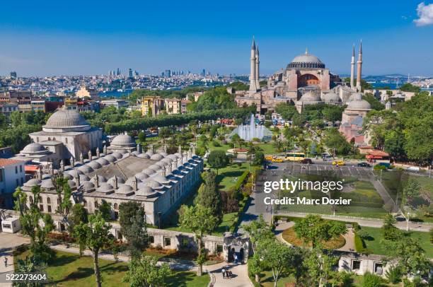 hagia sophia (aya sofya) in istanbul - hagia sophia stock-fotos und bilder