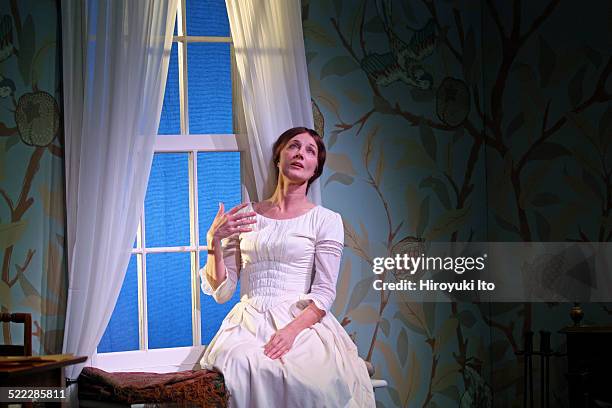 Joely Richardson plays Emily Dickinson in "The Belle of Amherst," written by William Luce and directed by Steve Cosson, at Westside Theater on Monday...