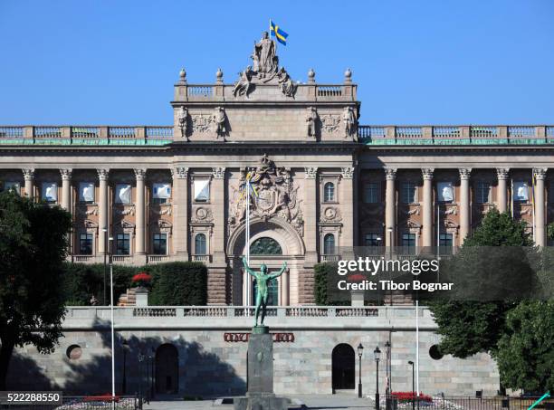 sweden, stockholm, parliament, - stockholm landmark stock pictures, royalty-free photos & images