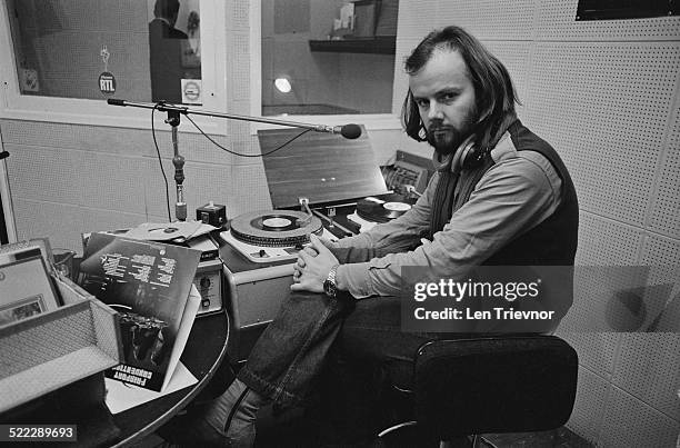 English Radio 1 disc jockey and radio presenter, John Peel , 8th February 1972.