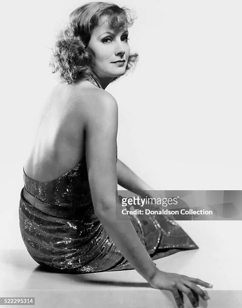 Actress Greta Garbo poses for a publicity still for the MGM film 'Susan Lenox ' in 1931 in Los Angeles, California.