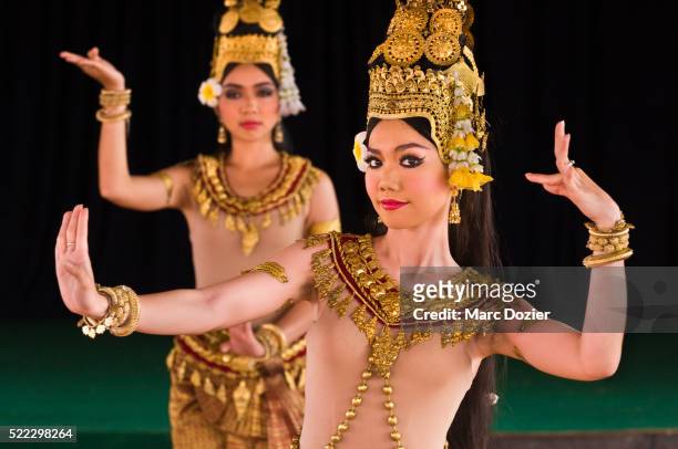 apsara dancer - khmer stock pictures, royalty-free photos & images
