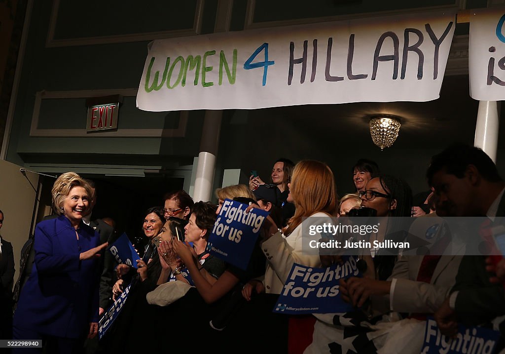 Democratic Presidential Candidate Hillary Clinton Campaigns In New York