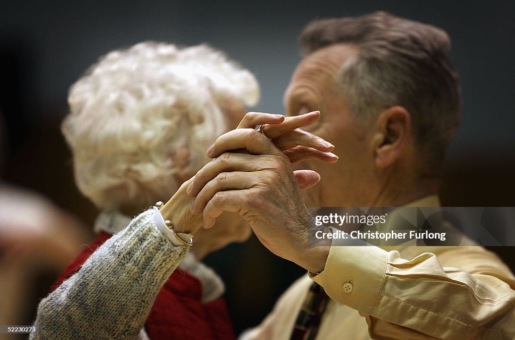 Pensioners In Scotland Take Part In A Local Tea Dance