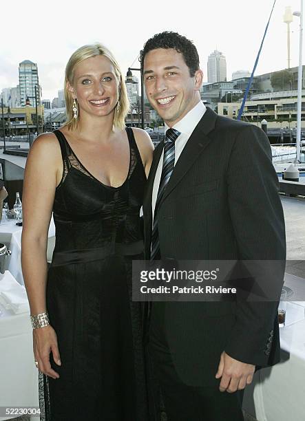 New TV host Johanna Griggs and TV Channel Seven Executive Director Ryan Stokes attend the launch of Better Home and Gardens 2005 TV show at Nove...