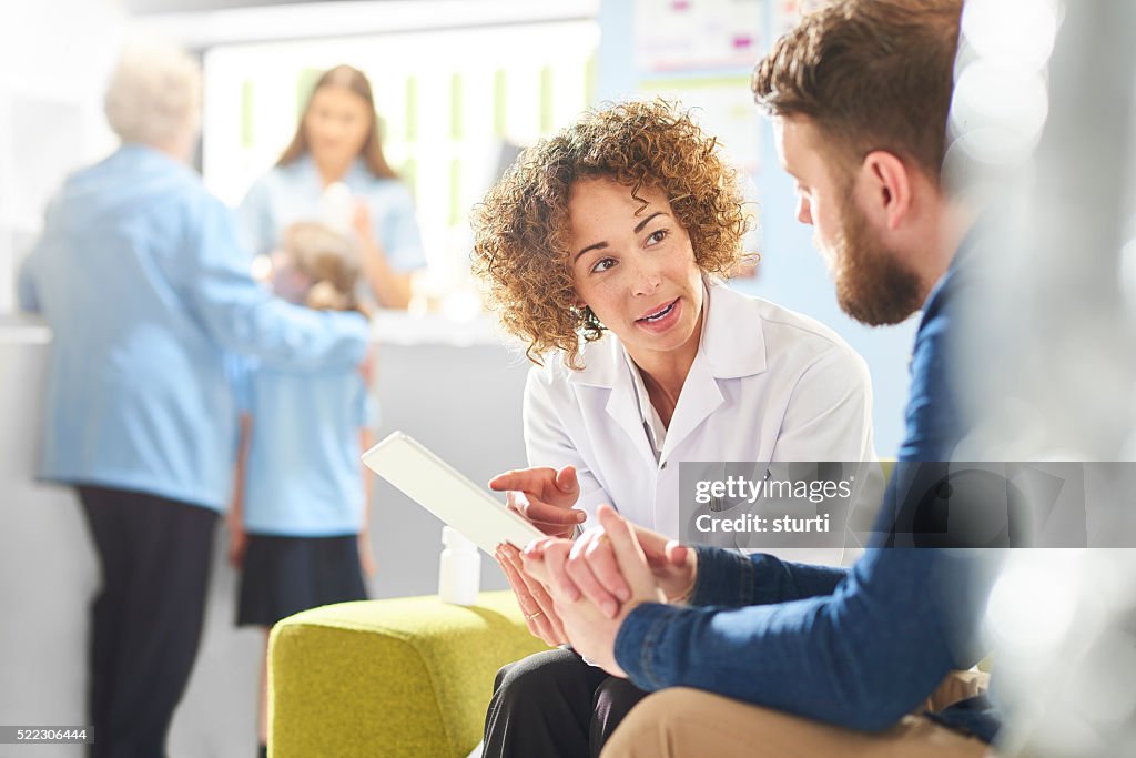 Medicine advice from pharmacist