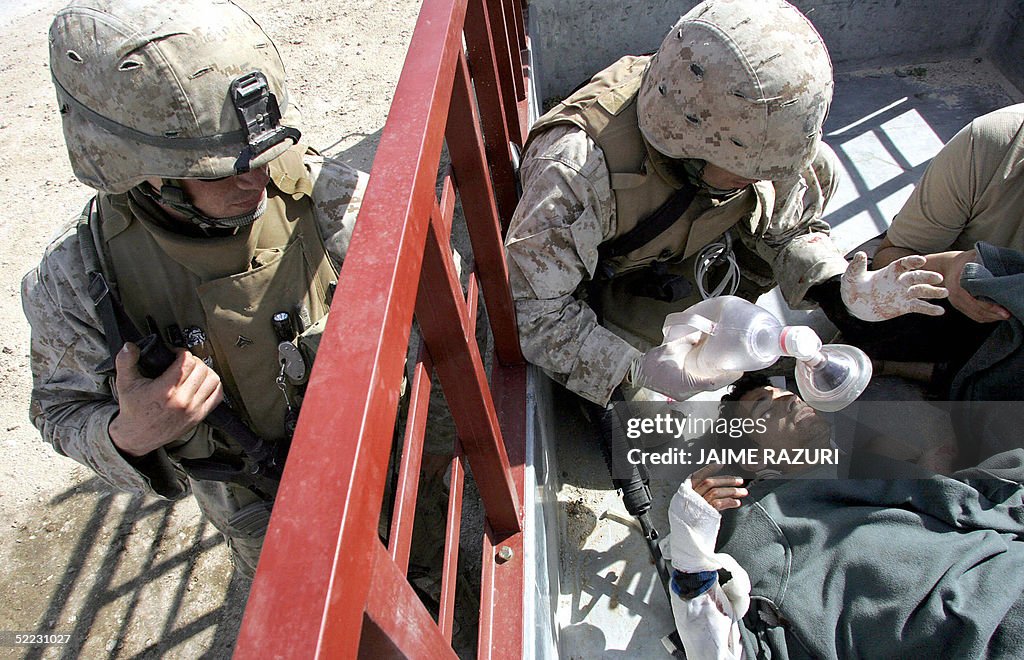 A US Marines from the 1st Battalion 7th