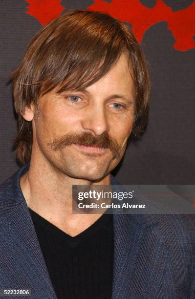 Actor Viggo Mortensen poses at a photocall for his new Spanish film "Alatriste" at the Secretaria de Economia y Participacion Ciudadana del...