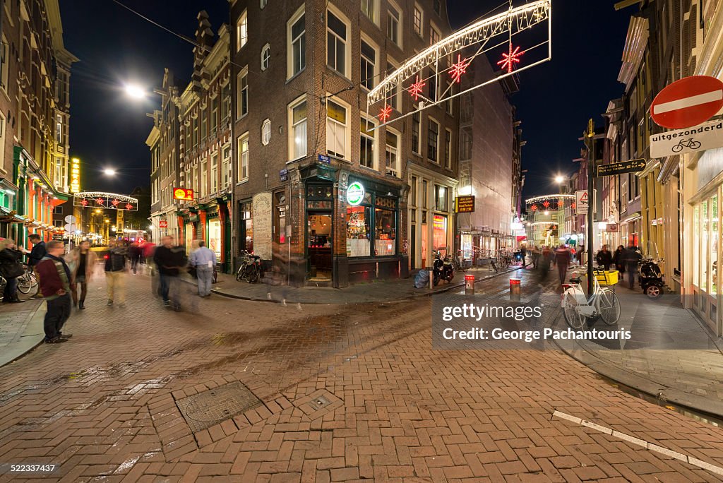 Streets in the Chinatown of Amsterdam
