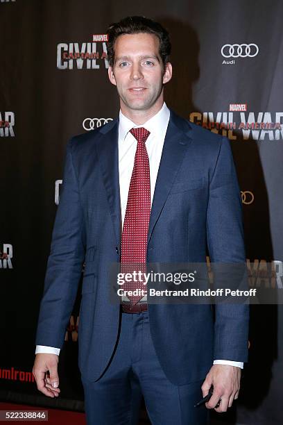 Chief Operating Officer of "Le Grand Rex", Alexandre Hellmann attends the "Captain America: Civil War" Paris Premiere. Held at Le Grand Rex on April...