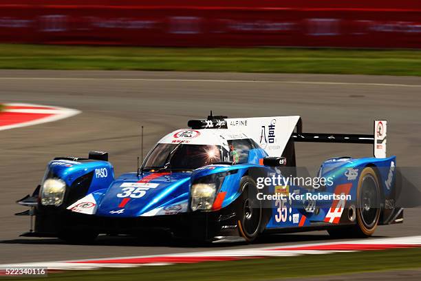 The Baxi DC Racing Alpine of David Cheng, Ho-Pin Tung and Nelson Panciatici drives during the FIA World Endurance Championship Six Hours of...