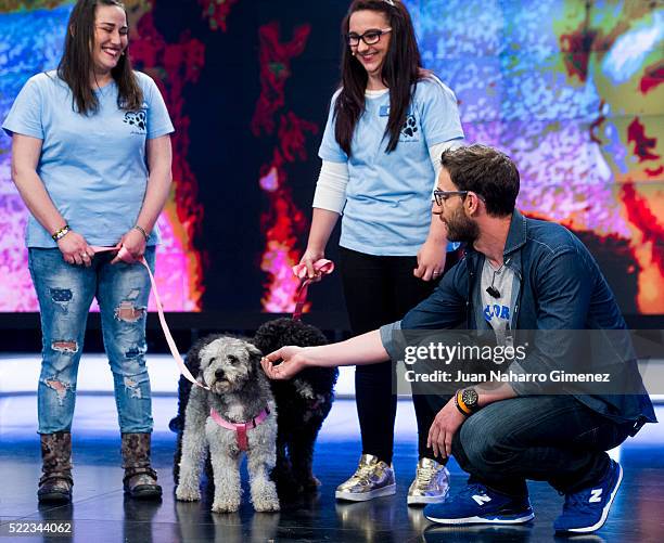 Dani Rovira attends 'El Hormiguero' Tv Show at Vertice Studio on April 18, 2016 in Madrid, Spain.