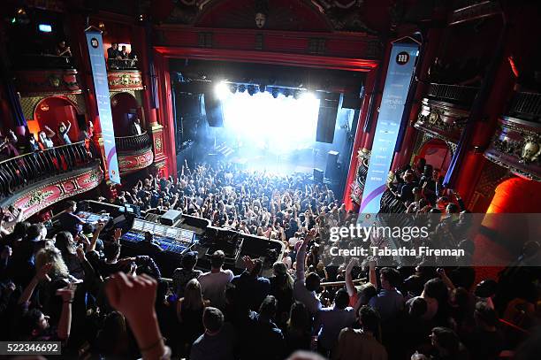 Macklemore & Ryan Lewis perform as headlining act at the Mail Brands Opening Gig during Advertising Week Europe 2016 at KOKO on April 18, 2016 in...