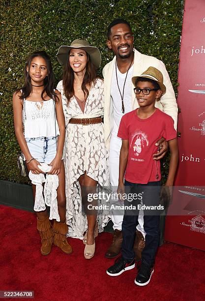 Bailey Ivory-Rose Bellamy, Kristen Bellamy, actor Bill Bellamy and Baron Bellamy arrive at the John Varvatos 13th Annual Stuart House Benefit...