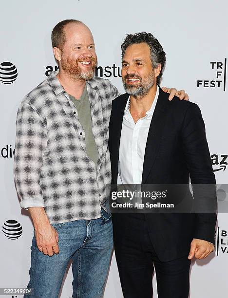 Screenwriter/director Joss Whedon and actor Mark Ruffalo attend the 2016 Tribeca Film Festival- Tibeca Talks Directors Series: Joss Whedon with Mark...