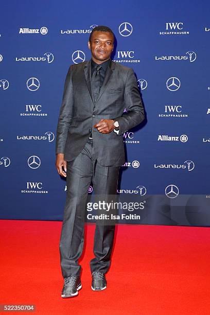 Marcel Desailly attends the Laureus World Sports Awards 2016 on April 18, 2016 in Berlin, Germany.