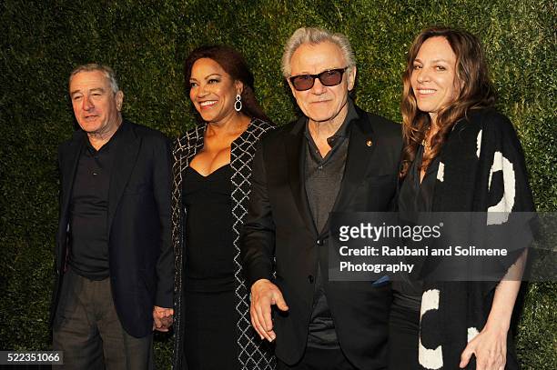 Actors Robert De Niro, Grace Hightower, Harvey Keitel and Daphna Kastner attend 11th Annual Chanel Tribeca Film Festival Artists Dinner at Balthazar...
