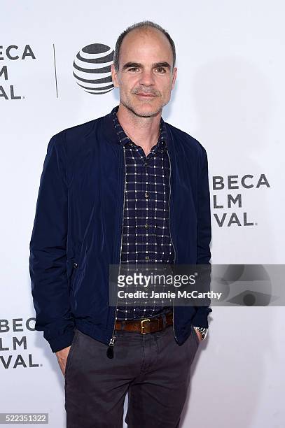 Actor Michael Kelly attends the "Elvis & Nixon" Premiere during the 2016 Tribeca Film Festival at BMCC John Zuccotti Theater on April 18, 2016 in New...