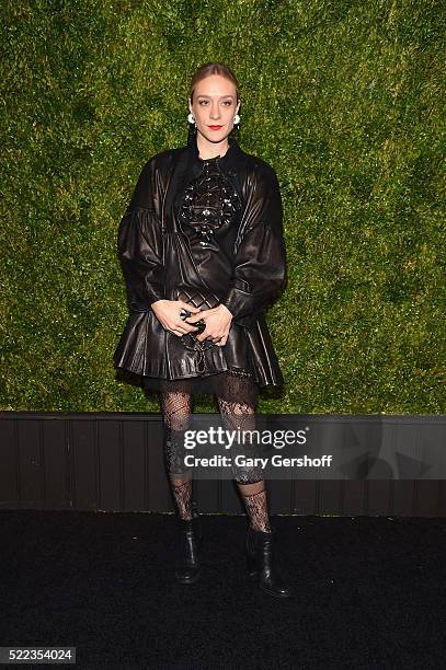 Actress Chloe Sevigny attends the 11th Annual Chanel Tribeca Film Festival Artists Dinner at Balthazar on April 18, 2016 in New York City.