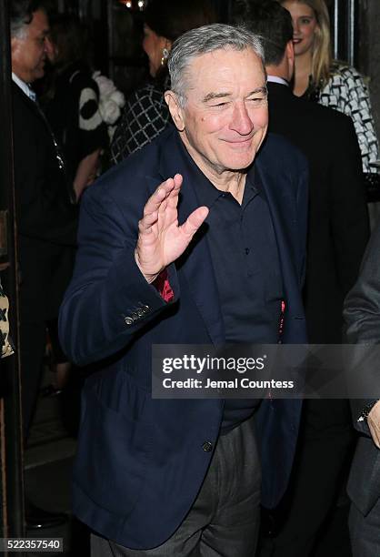 Tribeca Film Festival Founder Robert De Niro attends the 11th Annual Chanel Tribeca Film Festival Artists Dinner at Balthazar on April 18, 2016 in...