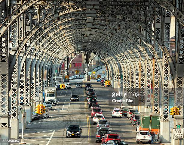 riverside drive viaduct, harlem, upper manhattan, new york city - harlem new york stock pictures, royalty-free photos & images