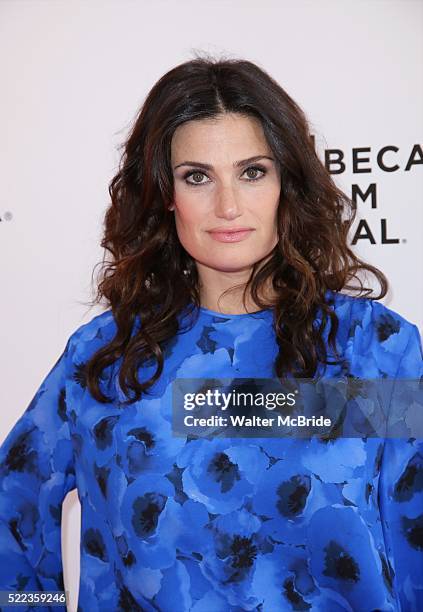 Idina Menzel arrives at the 2016 Tribeca Film Festival Tribeca Talks Storytellers: Idina Menzel at SVA Theatre on April 18, 2016 in New York City.