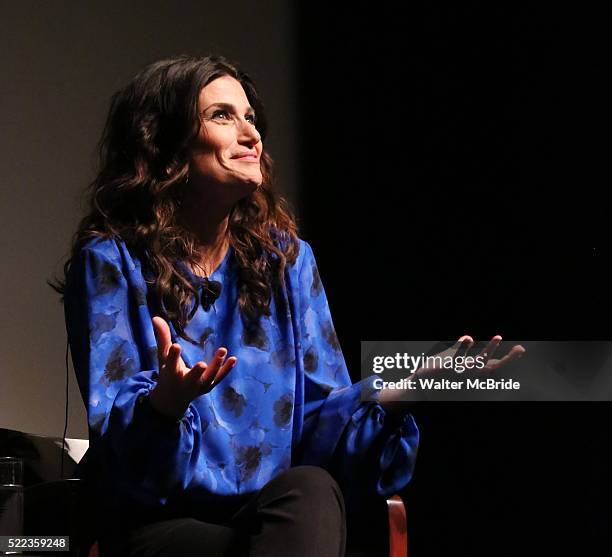 Idina Menzel during the 2016 Tribeca Film Festival Tribeca Talks Storytellers: Idina Menzel at SVA Theatre on April 18, 2016 in New York City.