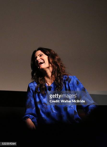 Idina Menzel during the 2016 Tribeca Film Festival Tribeca Talks Storytellers: Idina Menzel at SVA Theatre on April 18, 2016 in New York City.