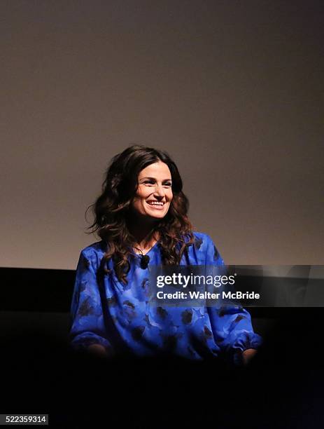 Idina Menzel during the 2016 Tribeca Film Festival Tribeca Talks Storytellers: Idina Menzel at SVA Theatre on April 18, 2016 in New York City.