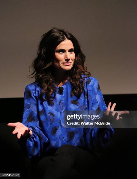 Idina Menzel during the 2016 Tribeca Film Festival Tribeca Talks Storytellers: Idina Menzel at SVA Theatre on April 18, 2016 in New York City.