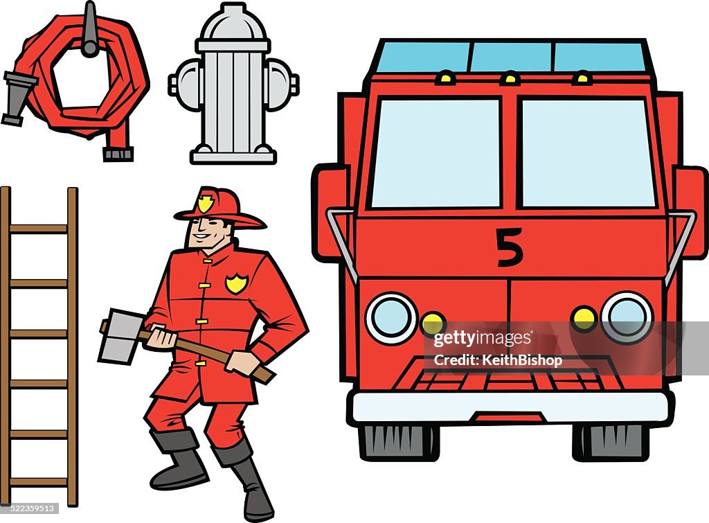 Fire Department Cartoon