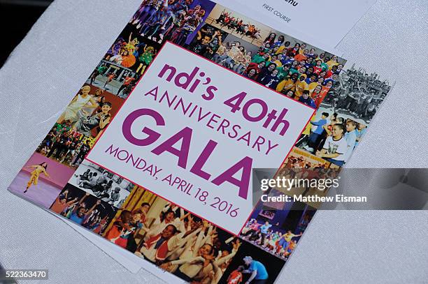 General view of atmosphere during the National Dance Institute's 40th Anniversary Annual Gala at PlayStation Theater on April 18, 2016 in New York...