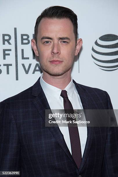 Actor Colin Hanks attends the "Elvis & Nixon" Premiere - 2016 Tribeca Film Festival at the John Zuccotti Theater at BMCC Tribeca Performing Arts...