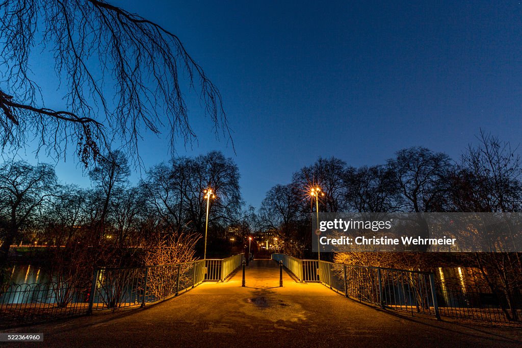 St James Park, London, at dusk