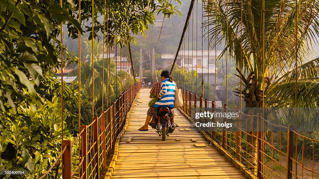 Bridge in Luang Prabang, Laos