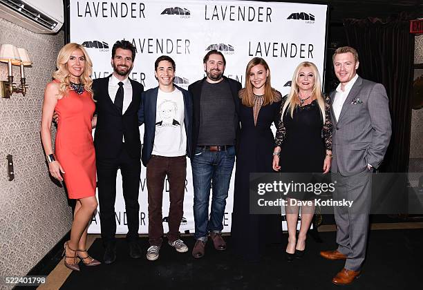 Alexandra Klim, Andrea Iervolino, Justin Long, Ed Gass-Donnelly, Abbie Cornish, Lady Monika Bacardi and Diego Klattenhoff attend the LAVENDER...