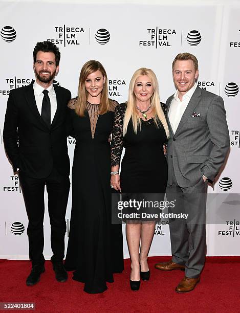 Andrea Iervolino, Abbie Cornish, Lady Monika Bacardi, and Diego Klattenhoff attend the LAVENDER World Premiere at Tribeca Film Festival 2016 on April...