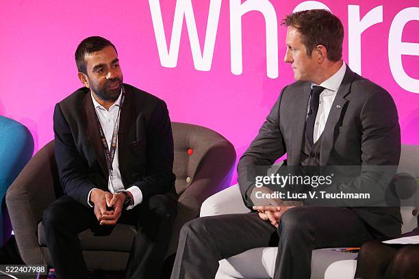 Founder of Freeformers Gi Fernando and MBE Rugby World Cup Winner Will Greenwood speak during A Jedi Approach to the Digital Economy part of...