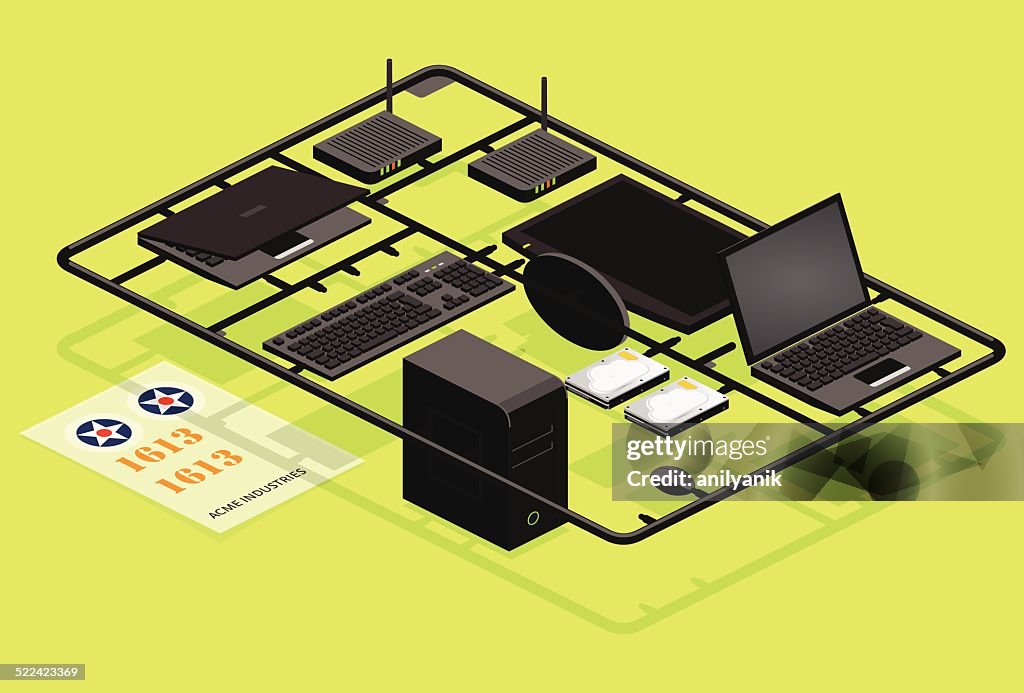 Computer Network High-Res Vector Graphic - Getty Images