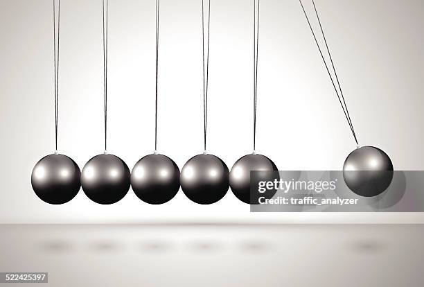 newton's cradle - newtons cradle stock illustrations